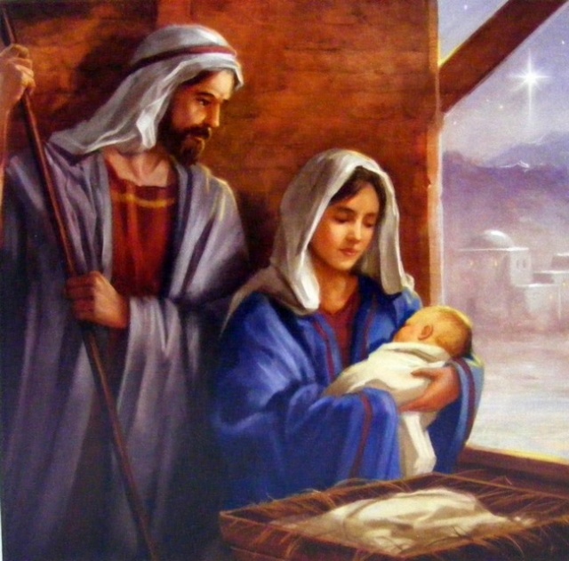 Jesus, Mary & Joseph Christmas Cards  Pack of 5  LoveChristianBooks.com